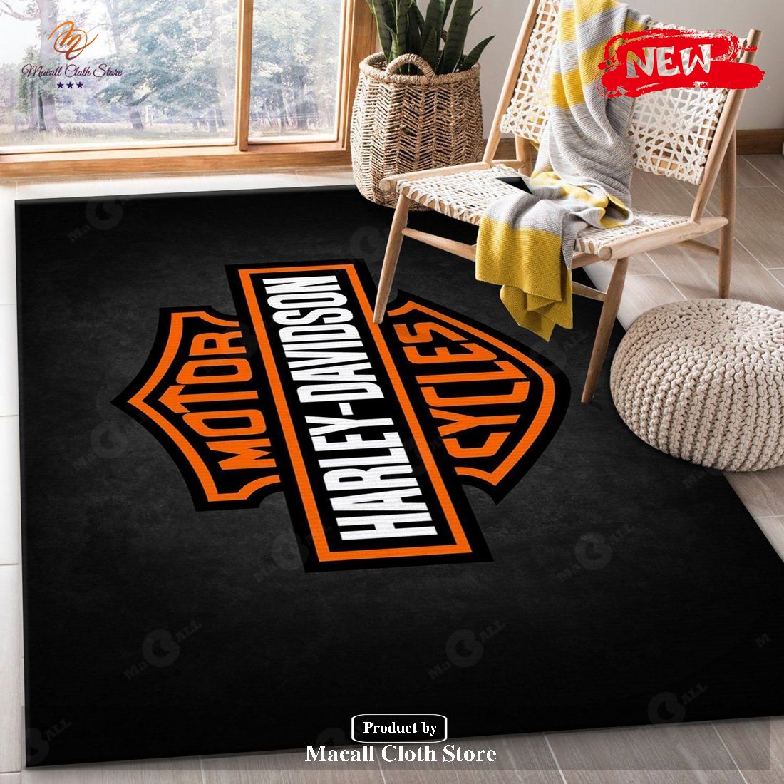 Harley Davidson Ver18 Area Rug Bedroom Rug Family Gift US Decor - Indoor Outdoor Rugs Harley Davidson Ver18 Area Rug Bedroom Rug Family Gift US Decor - Indoor Outdoor Rugs