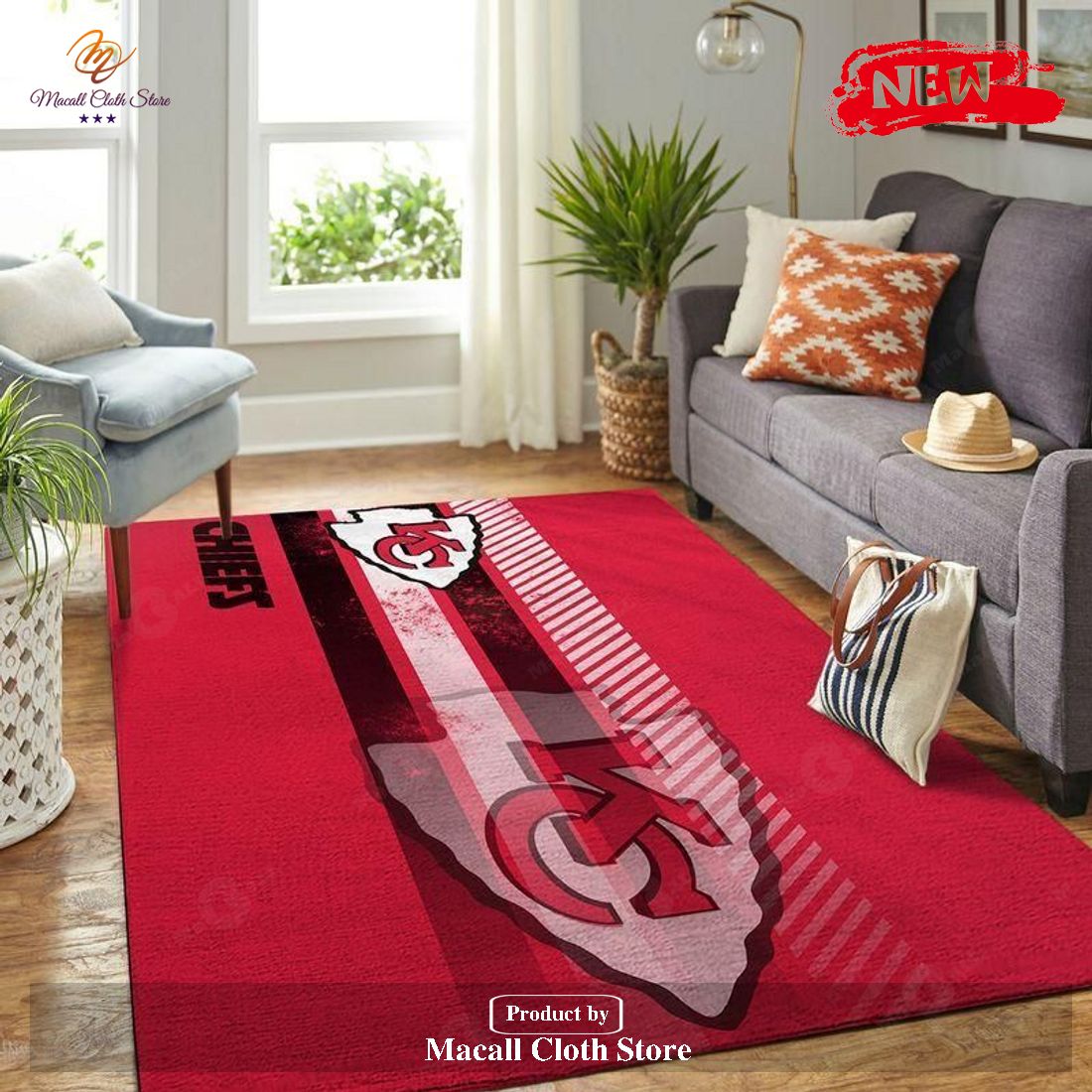 Kansas City Chiefs NFL Football in Retro Design – US Fabric Shop