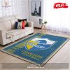 Los Angeles Chargers NFL Team Logo Skull Flower Style Nice Gift Home Decor Rectangle Area Rug – Indoor Outdoor Rugs
