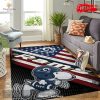 Los Angeles Rams Repeat Rug NFL Team Area Rug Carpet Living Room Rug – Indoor Outdoor Rugs