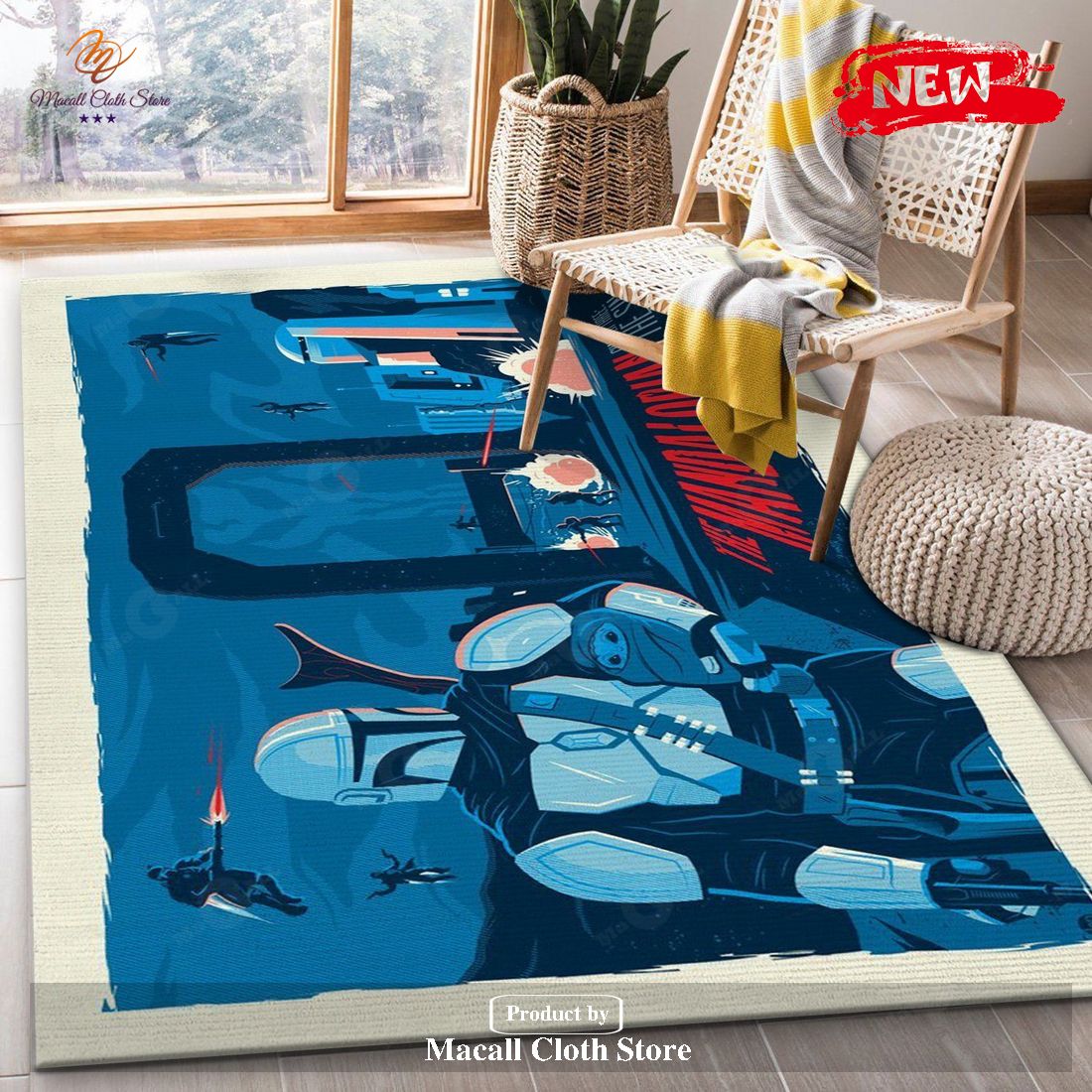 Mandalorian Baby Yoda Ver25 Noel Gift Rug Living Room Rug Home Decor Floor Decor – Indoor Outdoor Rugs