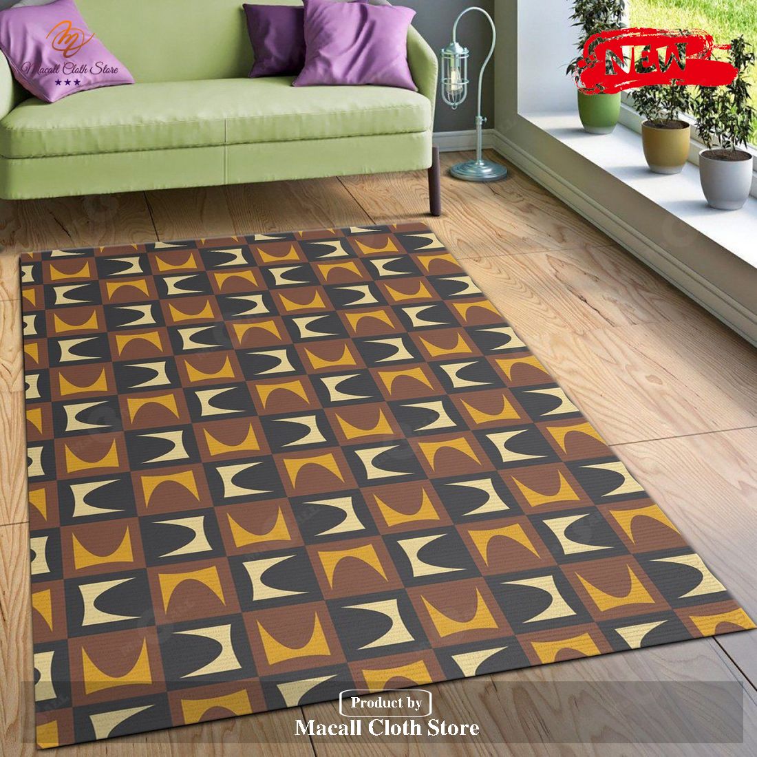 Midcentury Pattern 35 Area Rug For Christmas Living Room Rug Home Decor Floor Decor - Indoor Outdoor Rugs Midcentury Pattern 35 Area Rug For Christmas Living Room Rug Home Decor Floor Decor - Indoor Outdoor Rugs