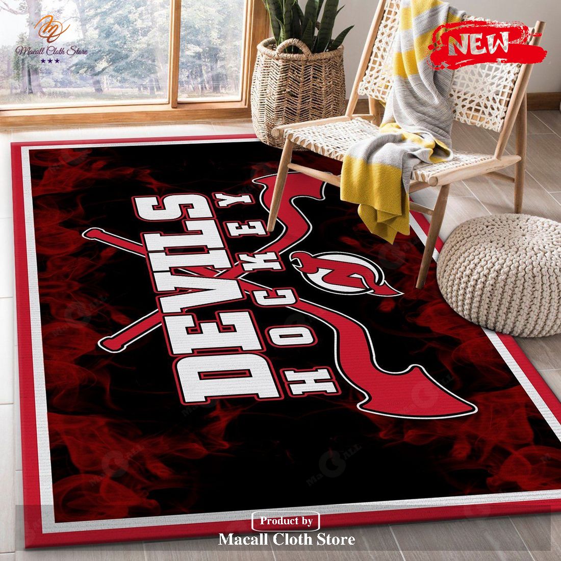 New Jersey Devils NHL Area Rugs Living Room Carpet Floor Decor The US Decor – Indoor Outdoor Rugs