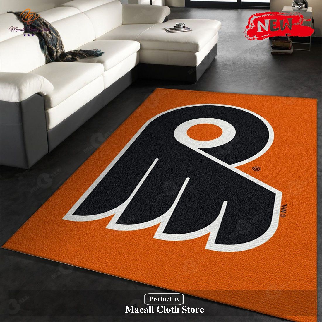 Nhl Spirit Philadelphia Flyers Team Logo Area Rug Living Room Rug Home Decor Floor Decor - Indoor Outdoor Rugs Nhl Spirit Philadelphia Flyers Team Logo Area Rug Living Room Rug Home Decor Floor Decor - Indoor Outdoor Rugs