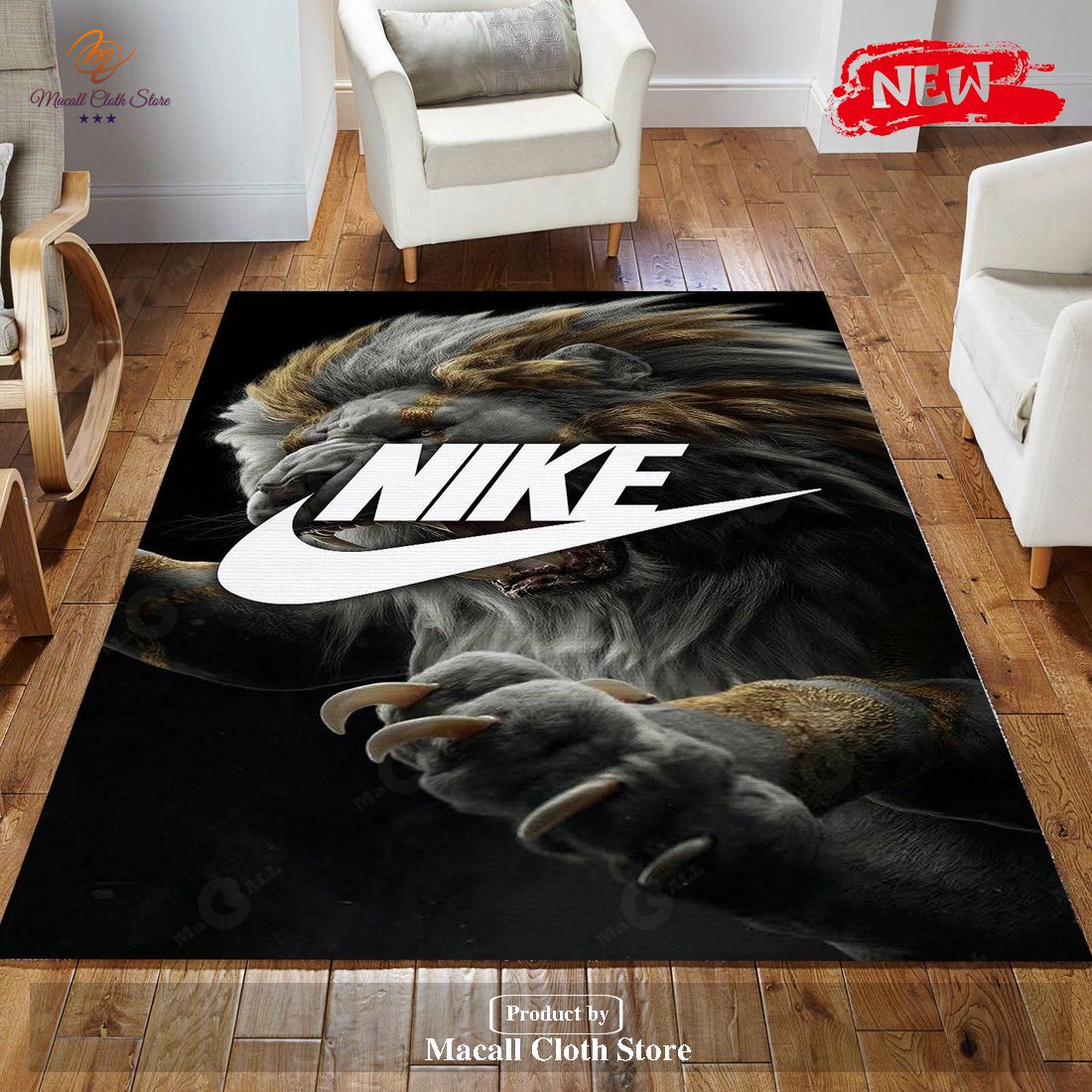 Nike Logo Area Rugs Living Room Carpet Local Brand Floor Decor The US Decor – Indoor Outdoor Rugs