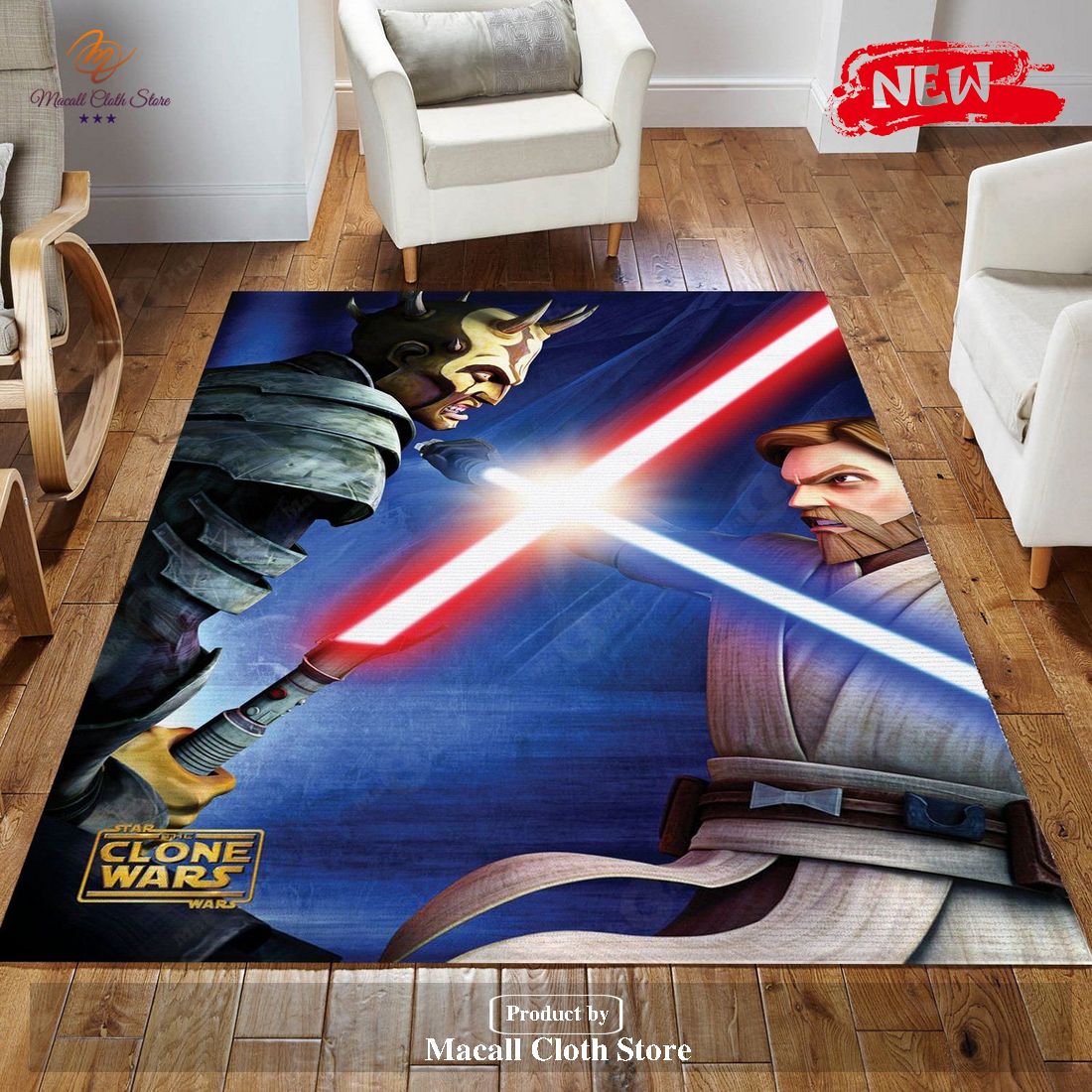 Obi Wan Vs Savage Star War Character Rug Area Rug - Indoor Outdoor Rugs Obi Wan Vs Savage Star War Character Rug Area Rug - Indoor Outdoor Rugs