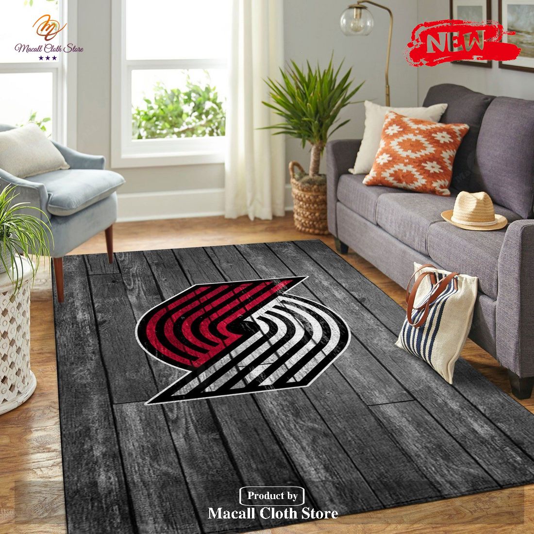 Portland Trailblazers Nba Team Logo Grey Wooden Style Nice Gift Home Decor Rectangle Area Rug - Indoor Outdoor Rugs Portland Trailblazers Nba Team Logo Grey Wooden Style Nice Gift Home Decor Rectangle Area Rug - Indoor Outdoor Rugs