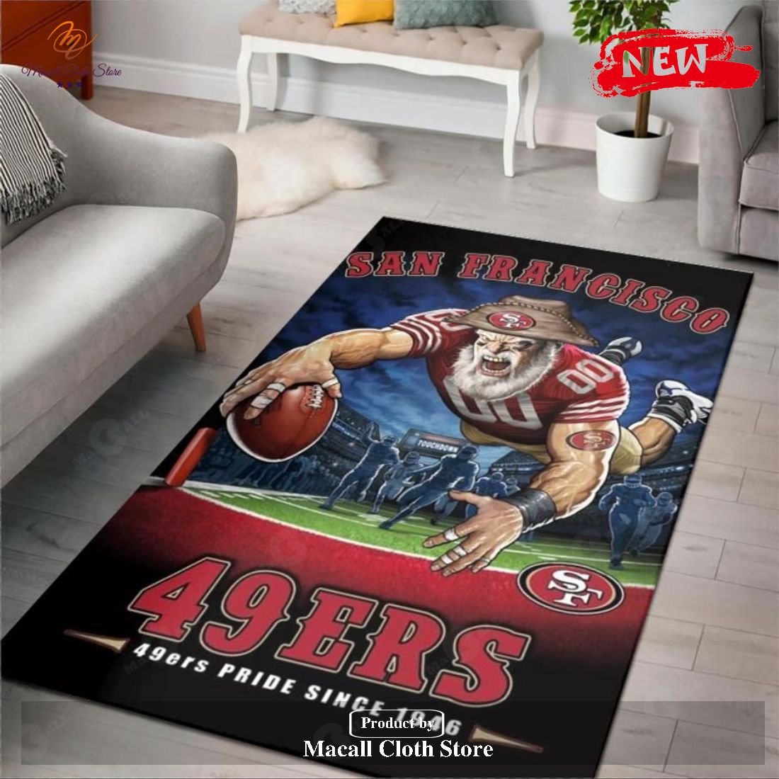 San Francisco 49ers Pride Since 1946 NFL Area Rug Rugs For Living Room Rug Home Decor - Indoor Outdoor Rugs San Francisco 49ers Pride Since 1946 NFL Area Rug Rugs For Living Room Rug Home Decor - Indoor Outdoor Rugs
