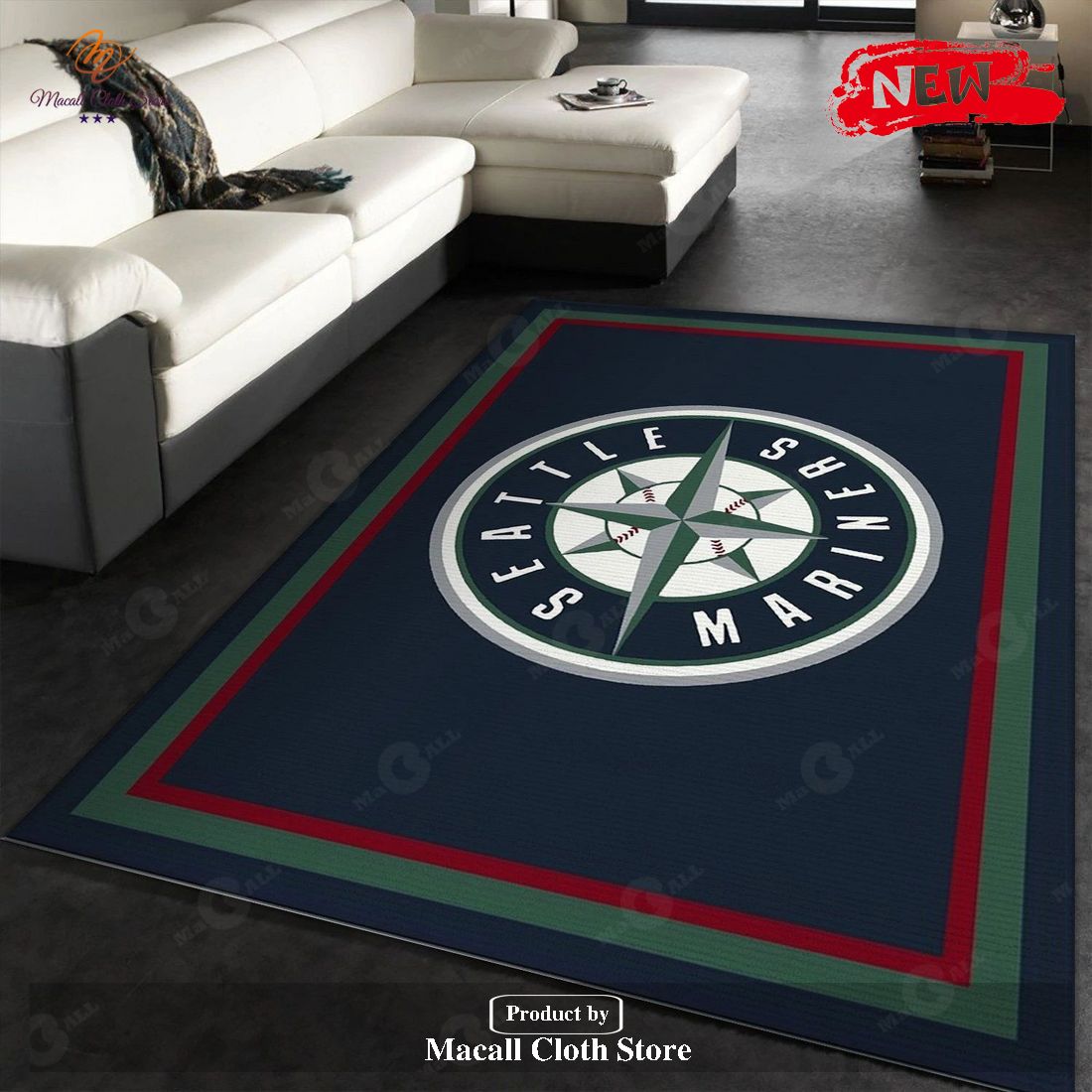 Seattle Mariners Imperial Spirit Rug Area Rug Carpet Bedroom - Indoor Outdoor Rugs Seattle Mariners Imperial Spirit Rug Area Rug Carpet Bedroom - Indoor Outdoor Rugs