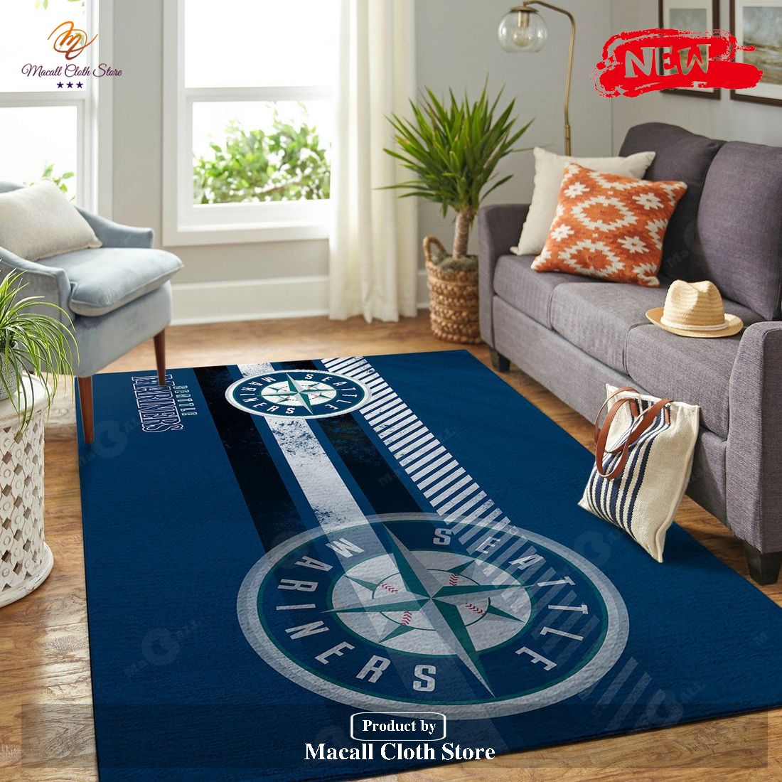Seattle Mariners Mlb Team Logo Nice Gift Home Decor Rectangle Area Rug - Indoor Outdoor Rugs Seattle Mariners Mlb Team Logo Nice Gift Home Decor Rectangle Area Rug - Indoor Outdoor Rugs