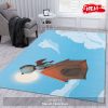Snoopy Baseball Rug Living Room Rug Home Decor Floor Decor – Indoor Outdoor Rugs