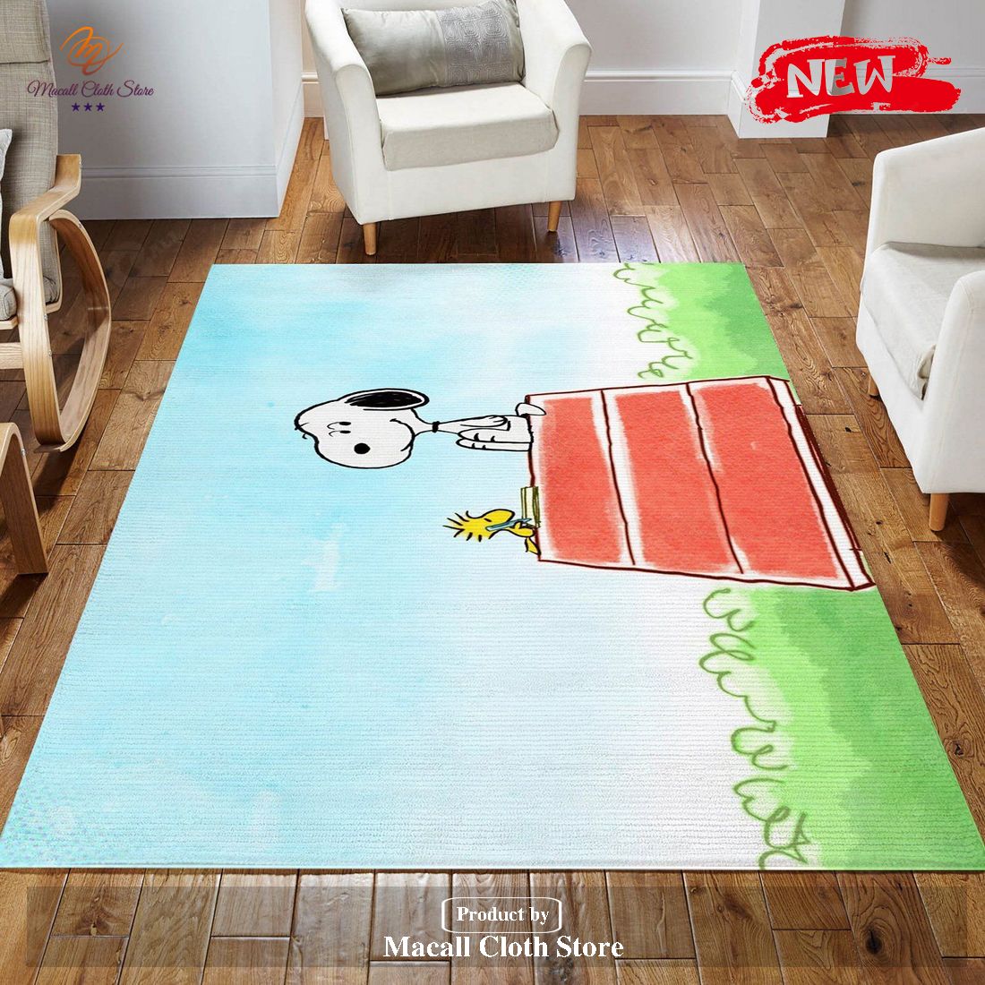 Snoopy Ver 4 Rug Living Room Rug Home Decor Floor Decor – Indoor Outdoor Rugs