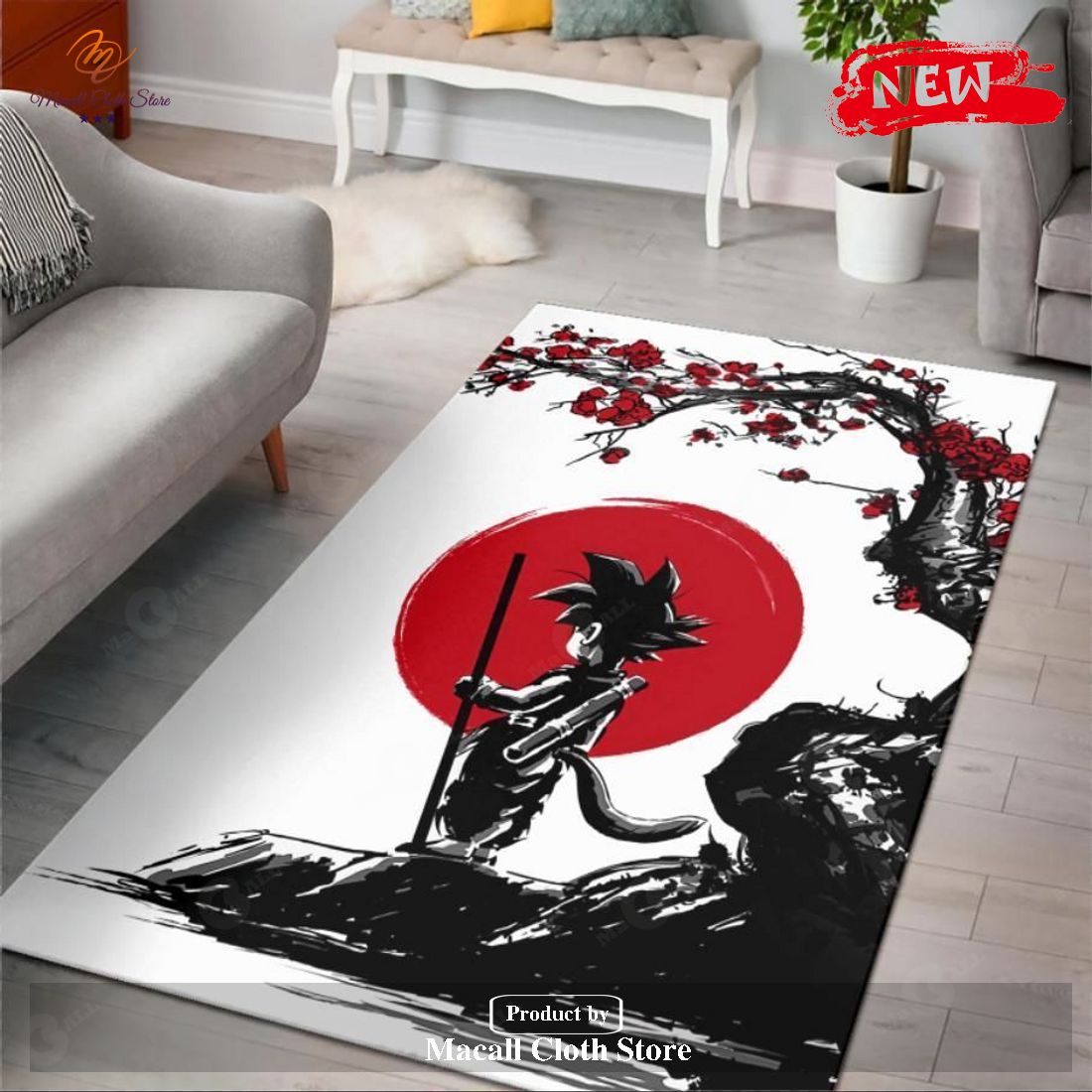 Songoku Dragon Ball Area Rug Rugs For Living Room Rug Home Decor – Indoor Outdoor Rugs