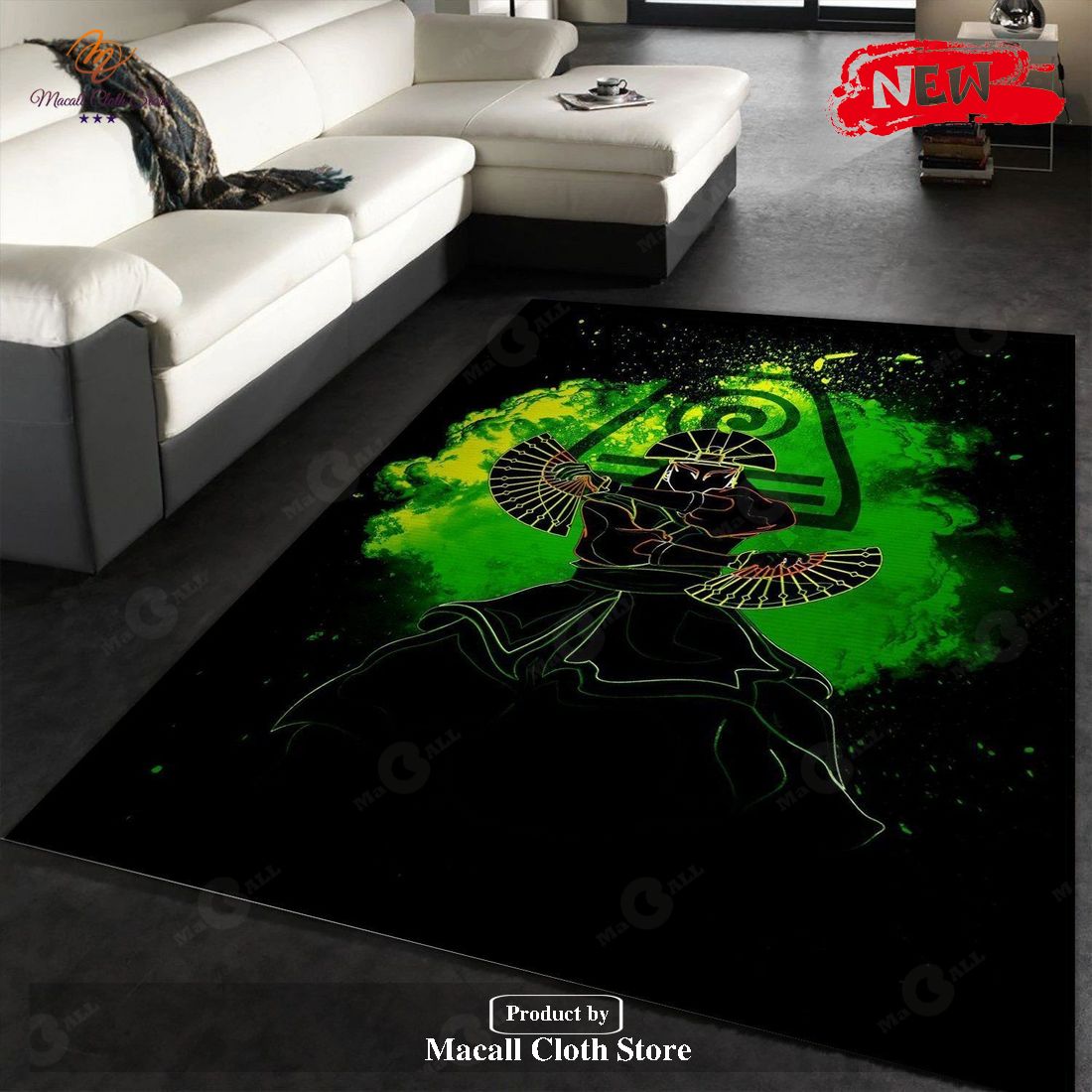Soul Of The Earthbending Anime Hero Area Rug Bedroom – Indoor Outdoor Rugs