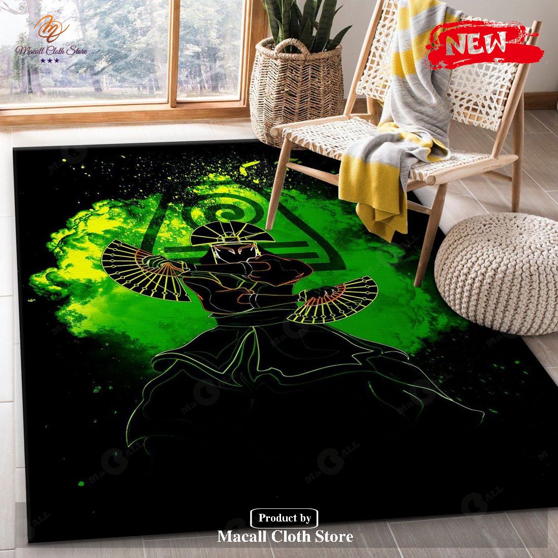 Soul Of The Earthbending Anime Hero Area Rug Bedroom – Indoor Outdoor Rugs