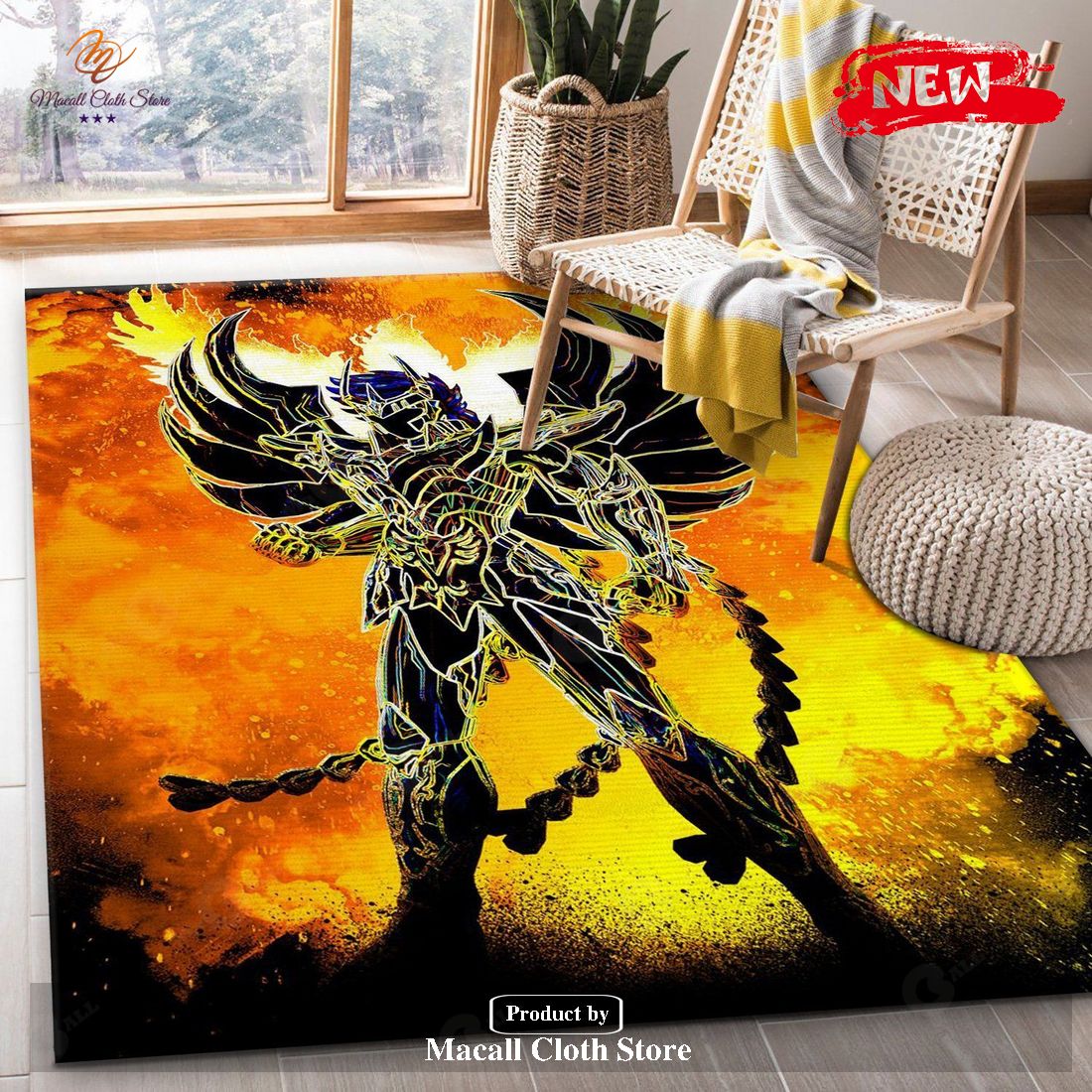 Soul Of The God Phoenix Manga Hero Area Rug Bedroom Christmas Gift – Indoor Outdoor Rugs