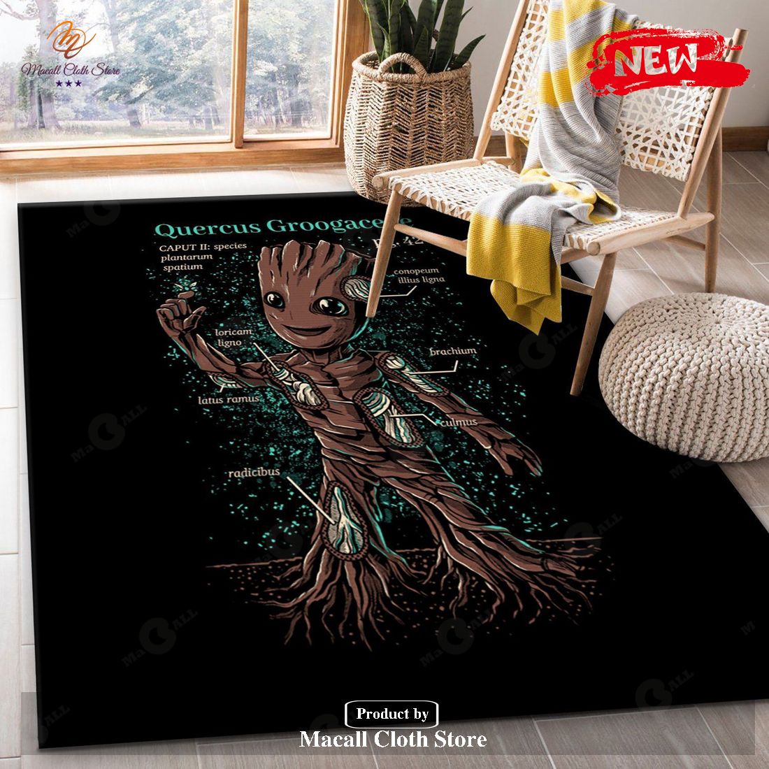 The Science Of Groot Movie Area Rug Kitchen Rug – Indoor Outdoor Rugs