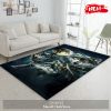 Toronto Raptors Nba Team Logo Skull Flower Style Nice Gift Home Decor Rectangle Area Rug – Indoor Outdoor Rugs