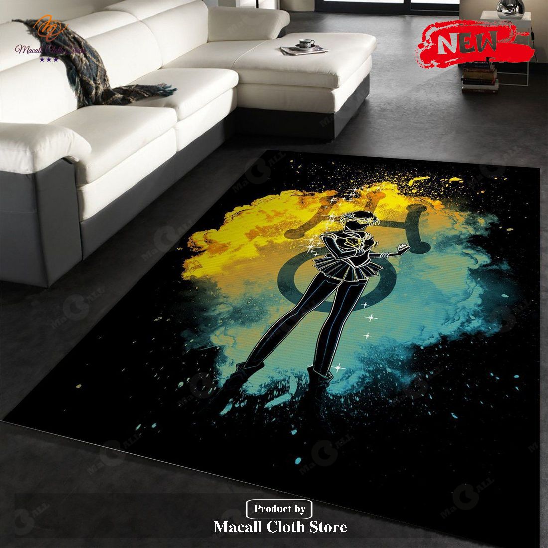 Uranus Soul Manga Hero Area Rug Living Room Rug - Indoor Outdoor Rugs Uranus Soul Manga Hero Area Rug Living Room Rug - Indoor Outdoor Rugs