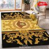 Versace Fashion Brand Gold And Black Living Room Area Carpet Living Room Rugs The US Decor – Indoor Outdoor Rugs