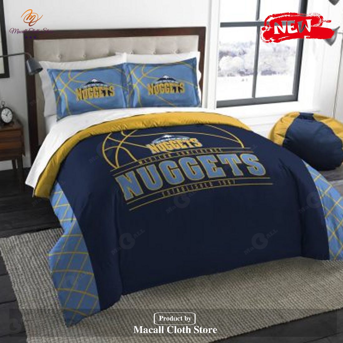 Denver Nuggets NBA Champions Bedding Set Denver Nuggets NBA Champions Bedding Set