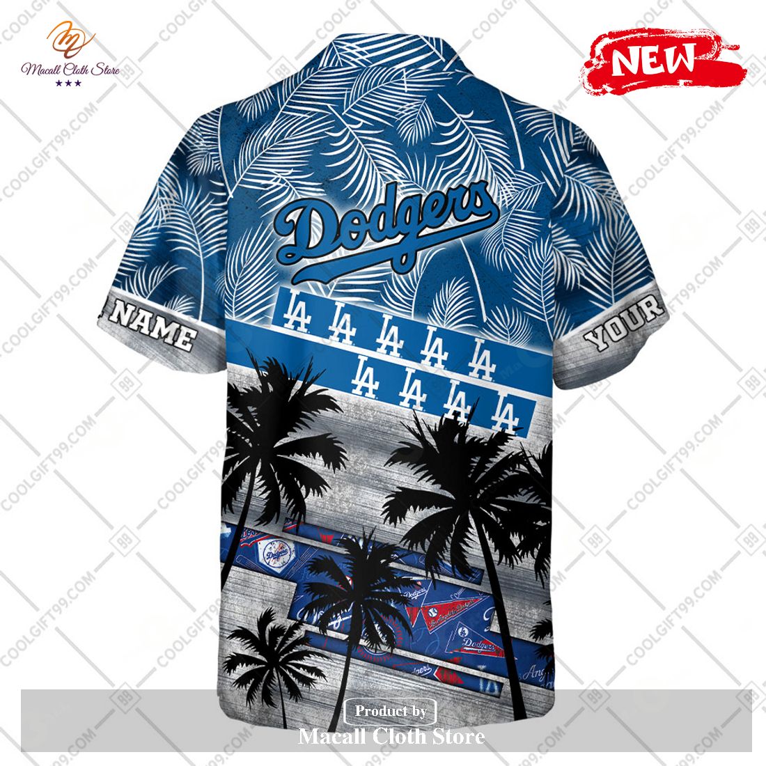 Los Angeles Dodgers Personalized Name Tropical Floral Men Women Hawaiian  Shirt And Shorts For MLB Fans - YesItCustom