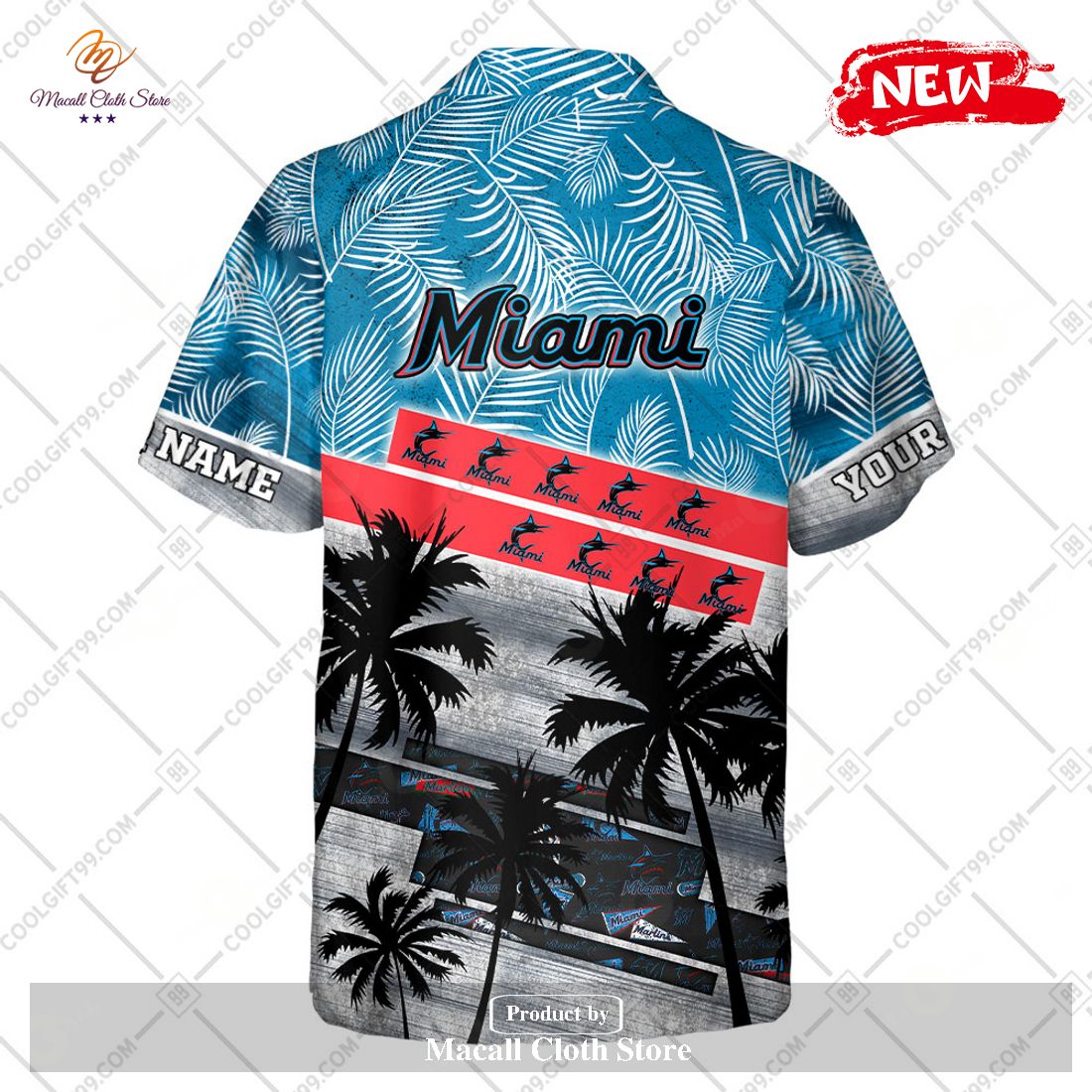 Miami Marlins MLB Personalized Cheap Hawaiian Shirt For Men Women
