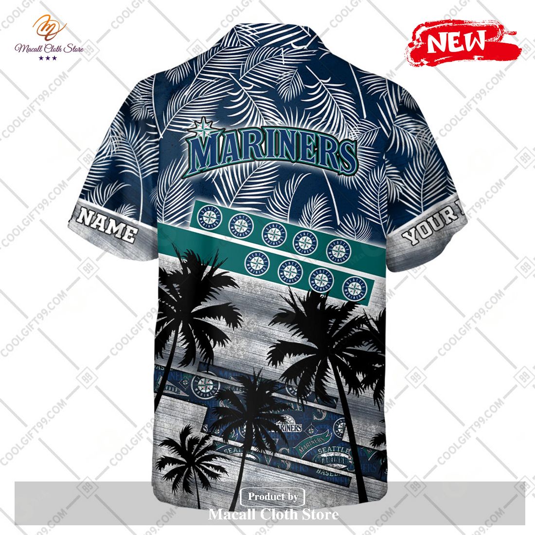 Personalized Cannabis Seattle Mariners Hawaiian Shirt, Shorts