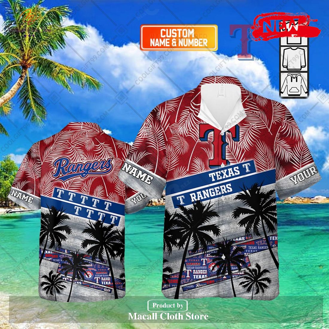 MLB Texas Rangers Major League Baseball 3D Print Hawaiian Shirt