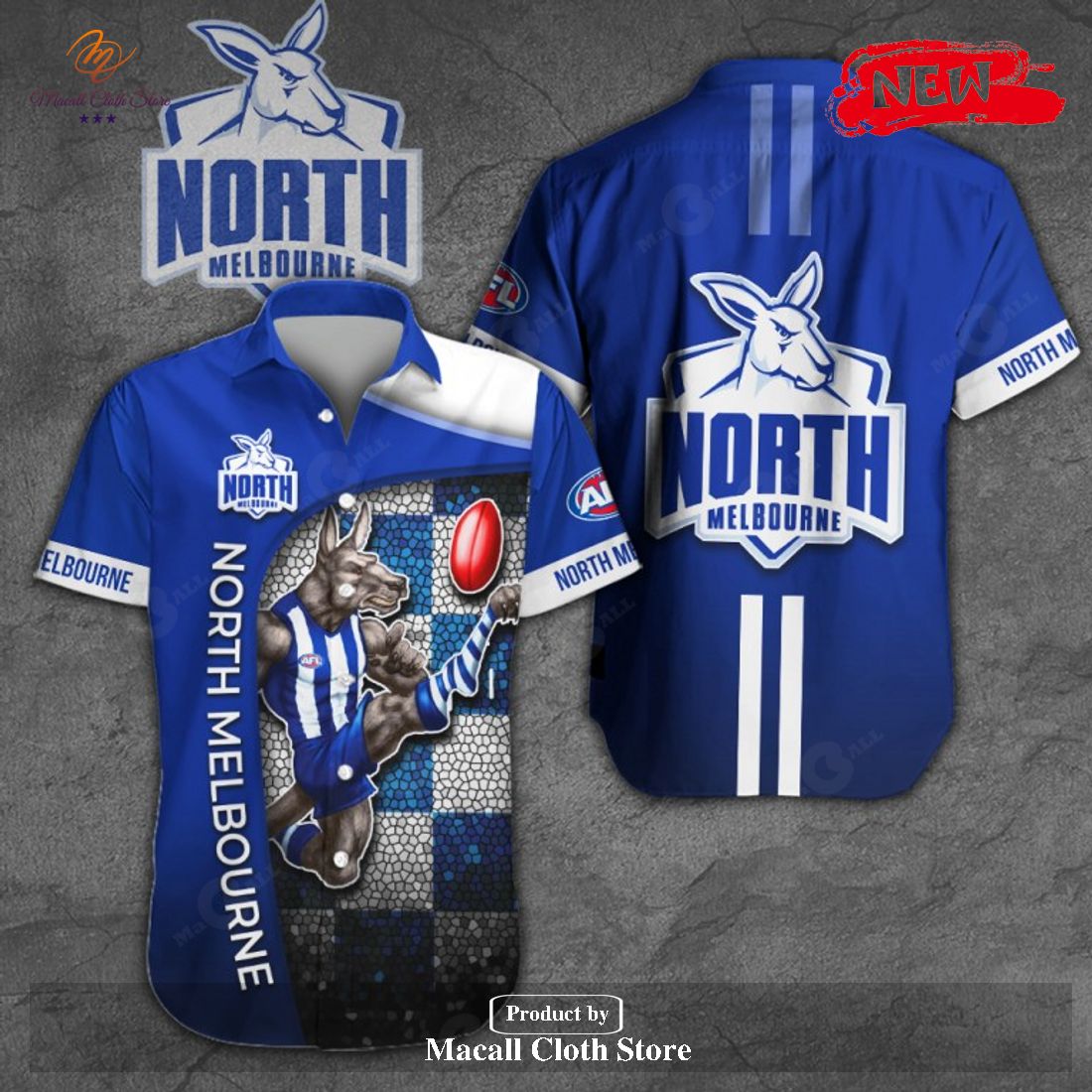 North Melbourne x Australia Football Club 3D Blue Apparels Hawaiian Shirt and Short North Melbourne x Australia Football Club 3D Blue Apparels Hawaiian Shirt and Short