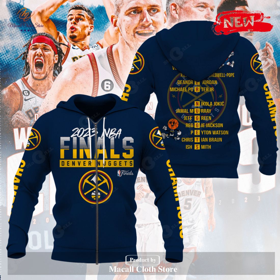 2023 NBA Finals Denver Nuggets Sports Champs Hoodie Sweatshirt 3D 2023 NBA Finals Denver Nuggets Sports Champs Hoodie Sweatshirt 3D