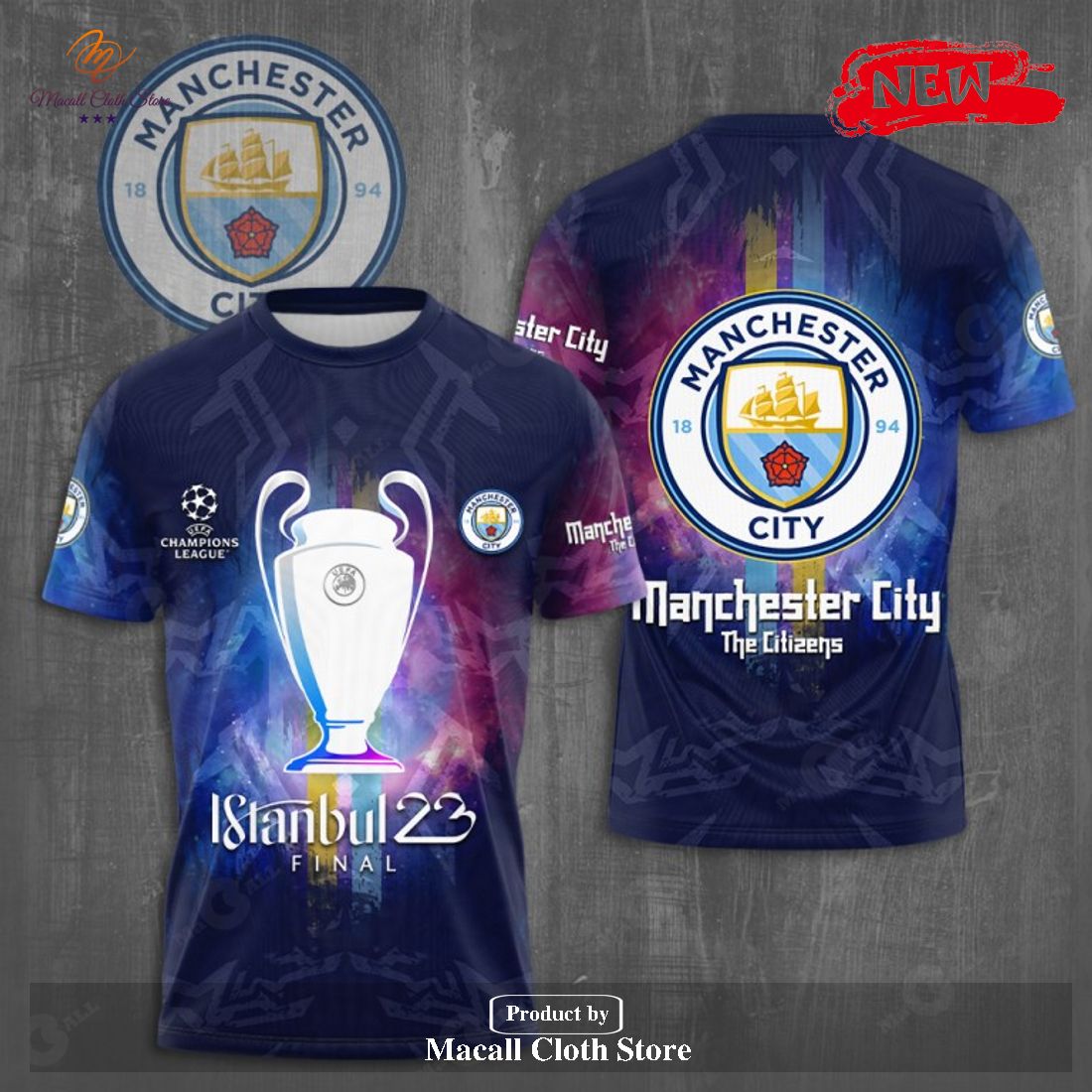 Final Manchester City Istanbul 23 Apparels Champions Hoodie Sweatshirt 3D Final Manchester City Istanbul 23 Apparels Champions Hoodie Sweatshirt 3D