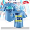 Premier League Champions Manchester City 3 In A Row 2023 V10 Jersey Shirt