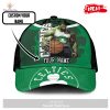Personalized Name NBA Boston Celtics Lucky The Leprechaun Pattern Print Basketball Classic Cap