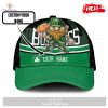 Personalized Name NBA Boston Celtics Hulk Pattern Print Basketball Classic Cap