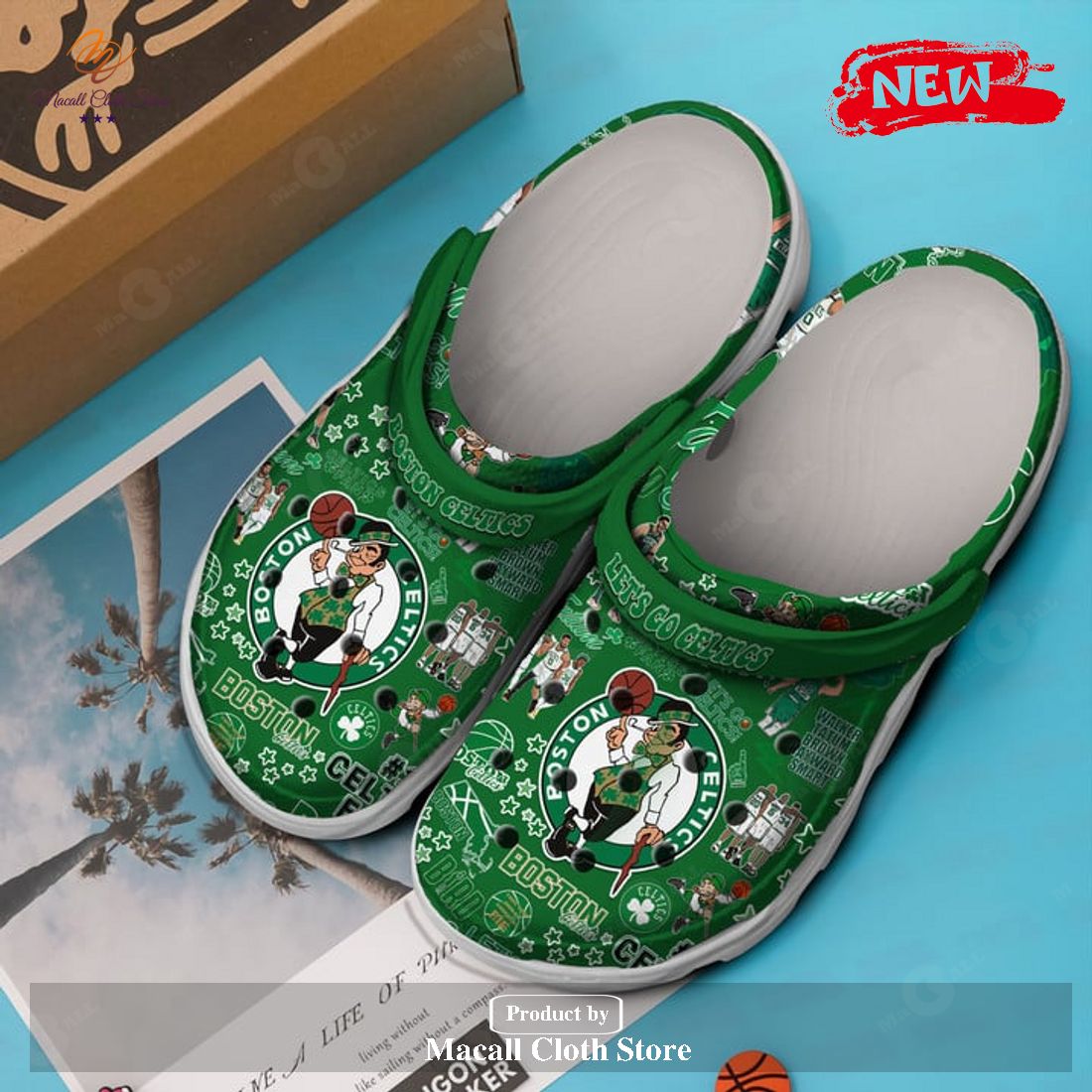 Boston Celtics 2023 NBA Premium Sports Gift V2 Crocs Classic Clog Shoes ...