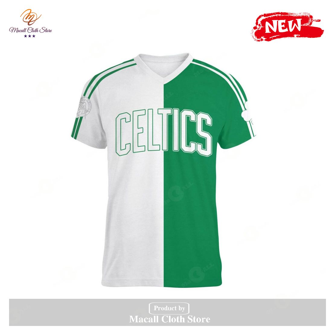 Boston Celtics Special 2023 Mix Green White V2 For Fans Hoodie Sweatshirt 3D