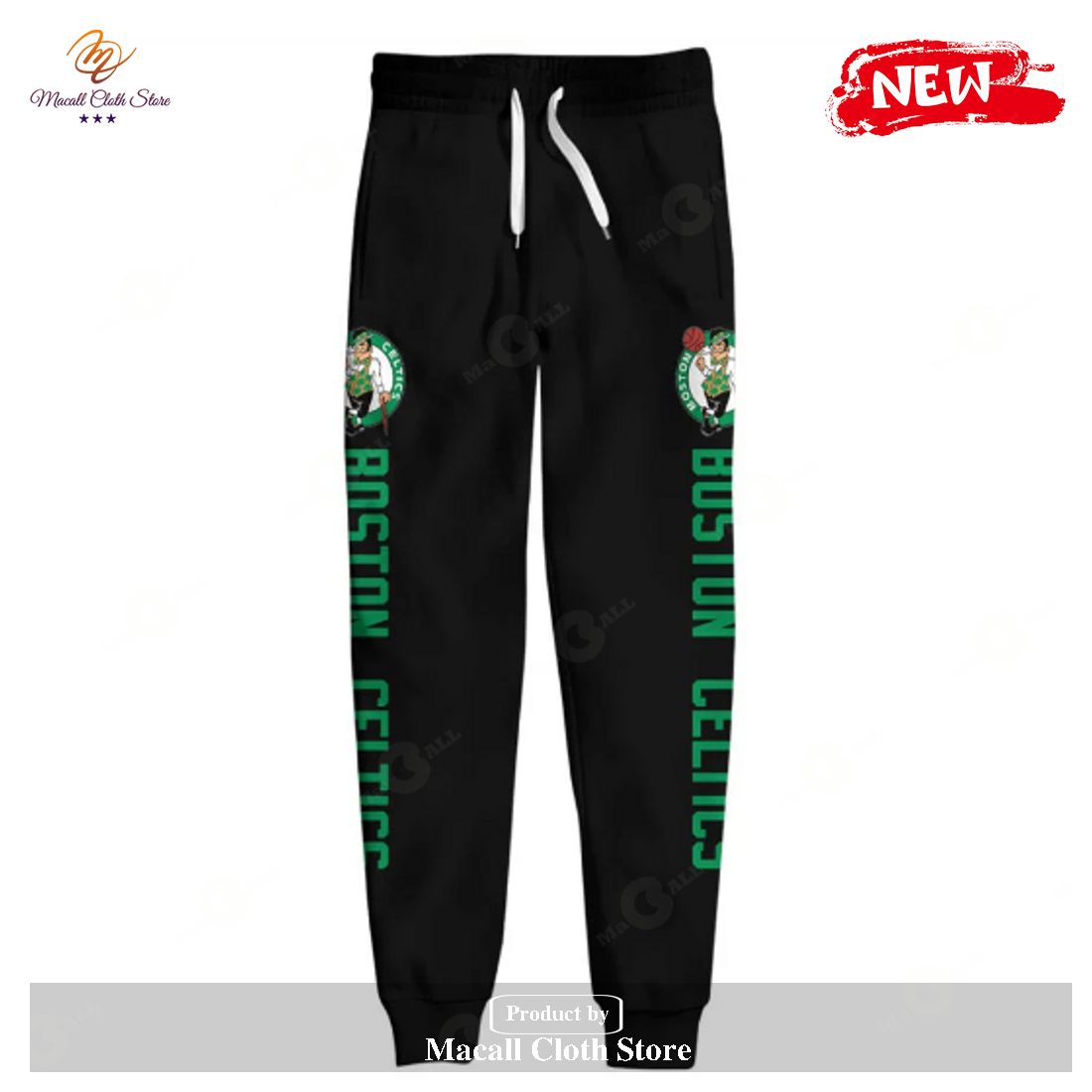 Boston Celtics Who Next Skull Jogger Design Hoodie Sweatshirt 3D