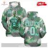 Personalized Name Boston Celtics 17x Champions City Background Green Hoodie Sweatshirt 3D