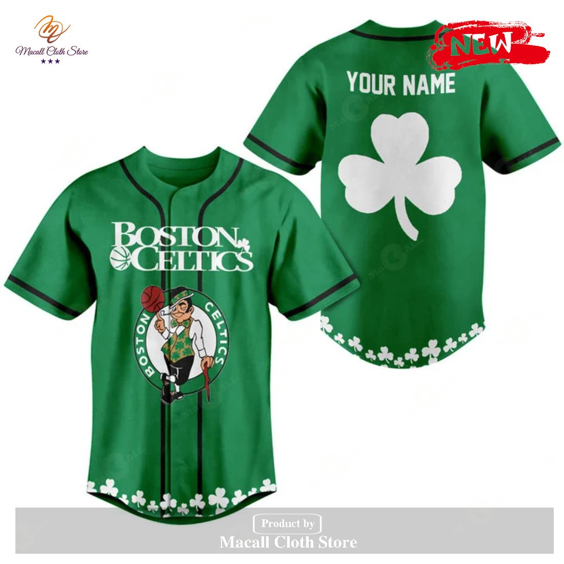 Personalized Name Boston Celtics For Sports Fans Green Jersey