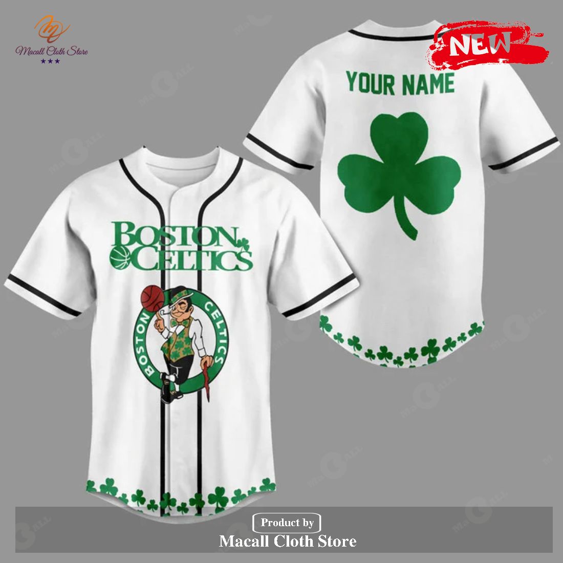 Personalized Name Boston Celtics For Sports Fans White Jersey