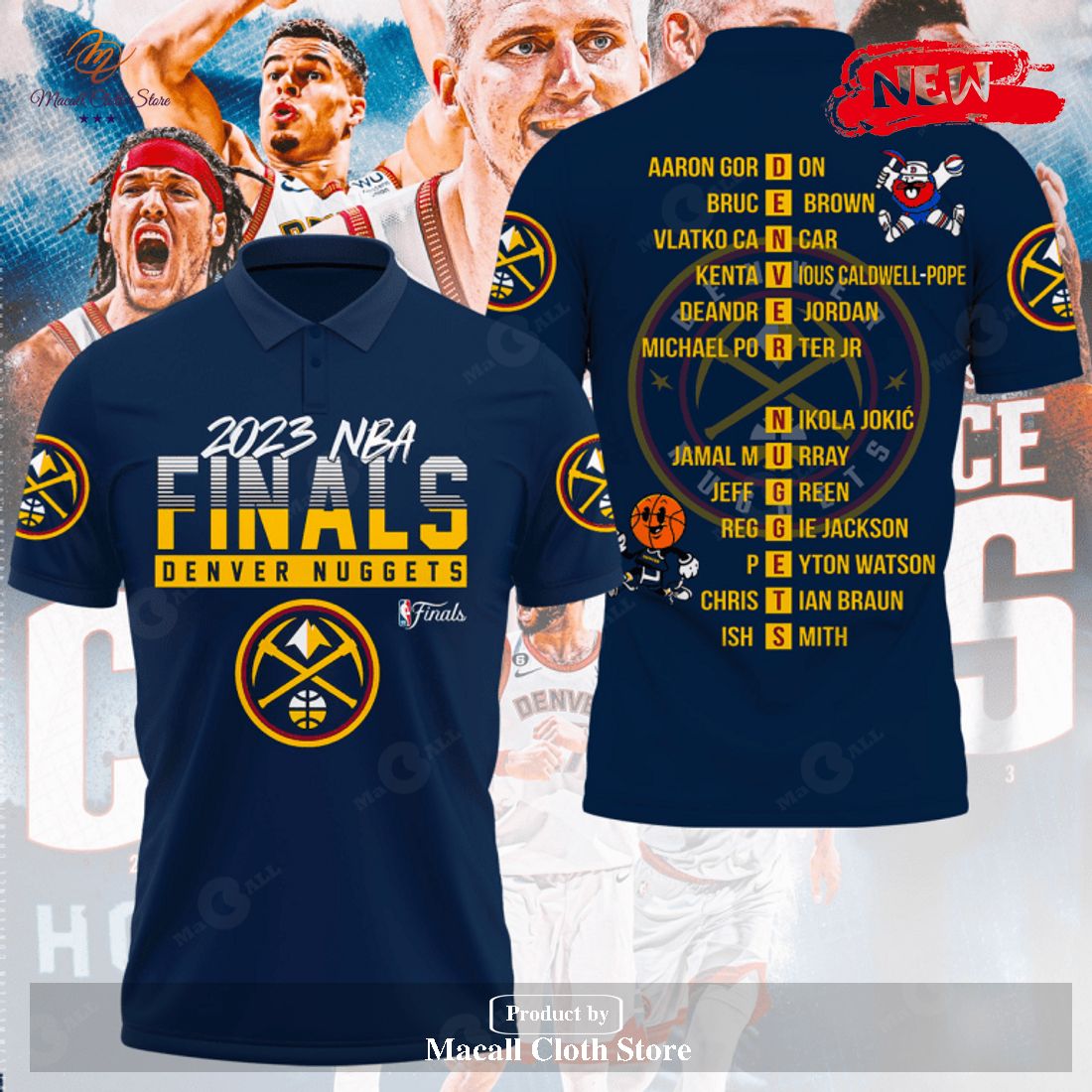 2023 NBA Finals Denver Nuggets Sports Champs Polo Shirt 2023 NBA Finals Denver Nuggets Sports Champs Polo Shirt