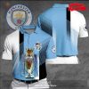 Premier League Champions Manchester City 3 In A Row 2023 Polo Shirt