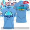 Premier League Champions Manchester City 3 In A Row 2023 Polo Shirt