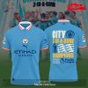 Premier League Champions Manchester City 3 In A Row 2023 V12 Polo Shirt