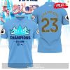 Premier League Champions Manchester City 3 In A Row 2023 V2 Polo Shirt