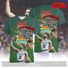 Boston Celtics Branded White Conference Champs Essential T Shirt 3D