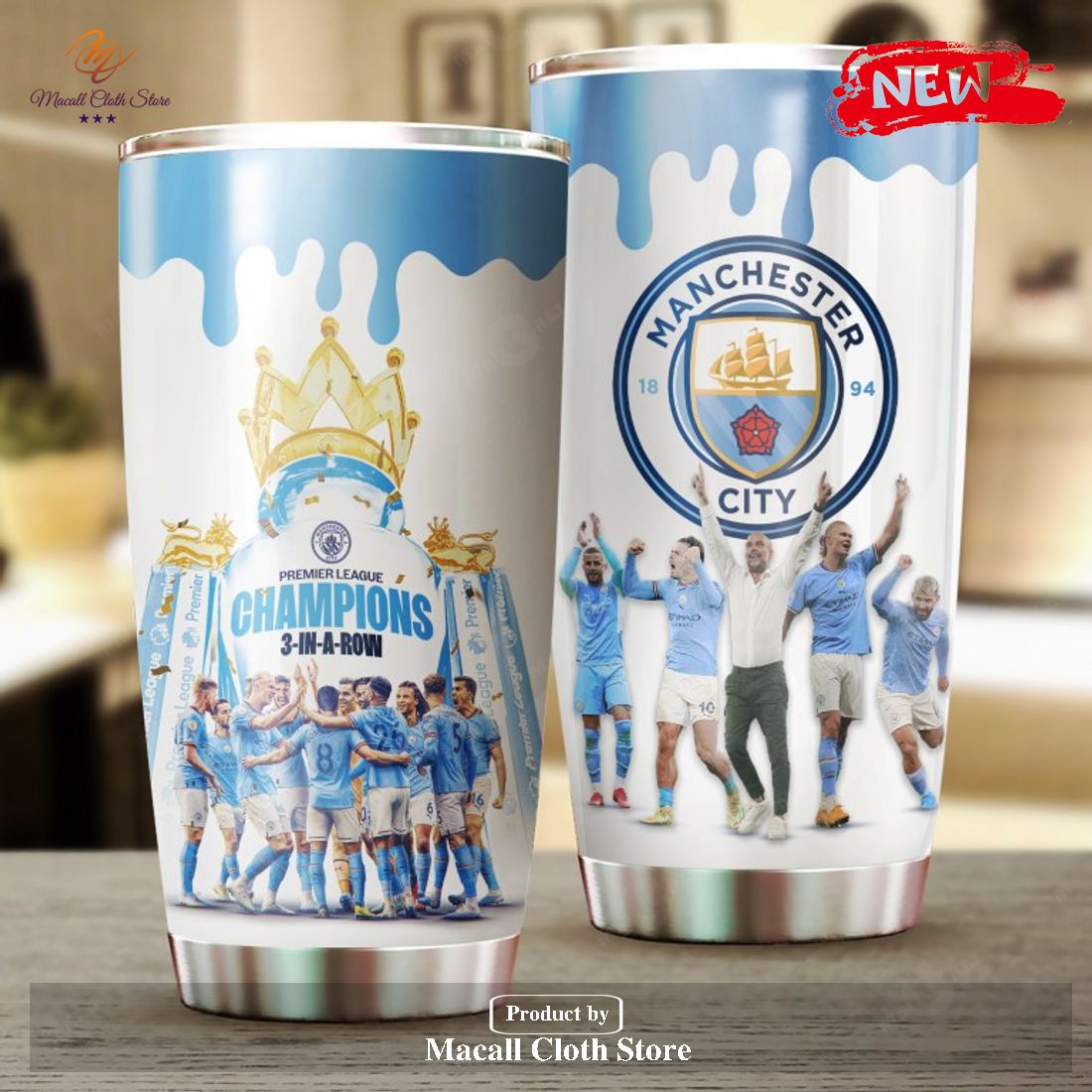 Premier League 2023 Manchester City Champions Cup Tumbler Cup Premier League 2023 Manchester City Champions Cup Tumbler Cup