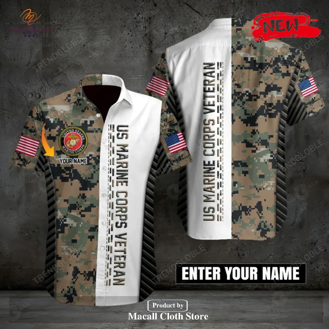 Personalized Name US Marine Corps Veteran Mix Jersey Design Hawaiian Shirt and Short Personalized Name US Marine Corps Veteran Mix Jersey Design Hawaiian Shirt and Short