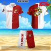 Personalized Name US Marine Mix Black White Design Hawaiian Shirt and Short